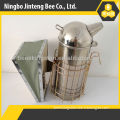 Beekeeping tools big stainless steel round cover smoker with leather bellow